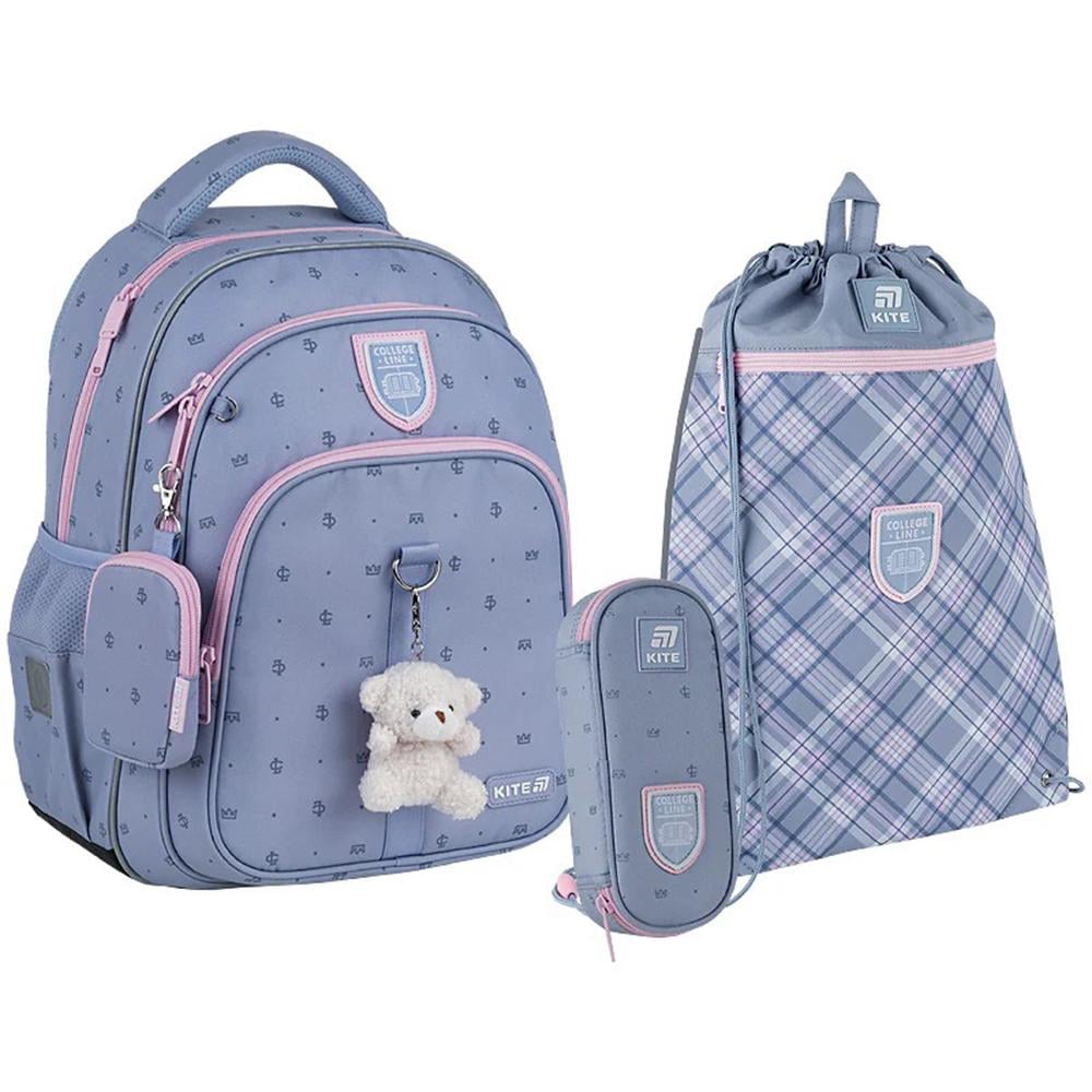 Школьный набор KITE College Line рюкзак/пенал/сумка для обуви (SET_K25-763M-1)
