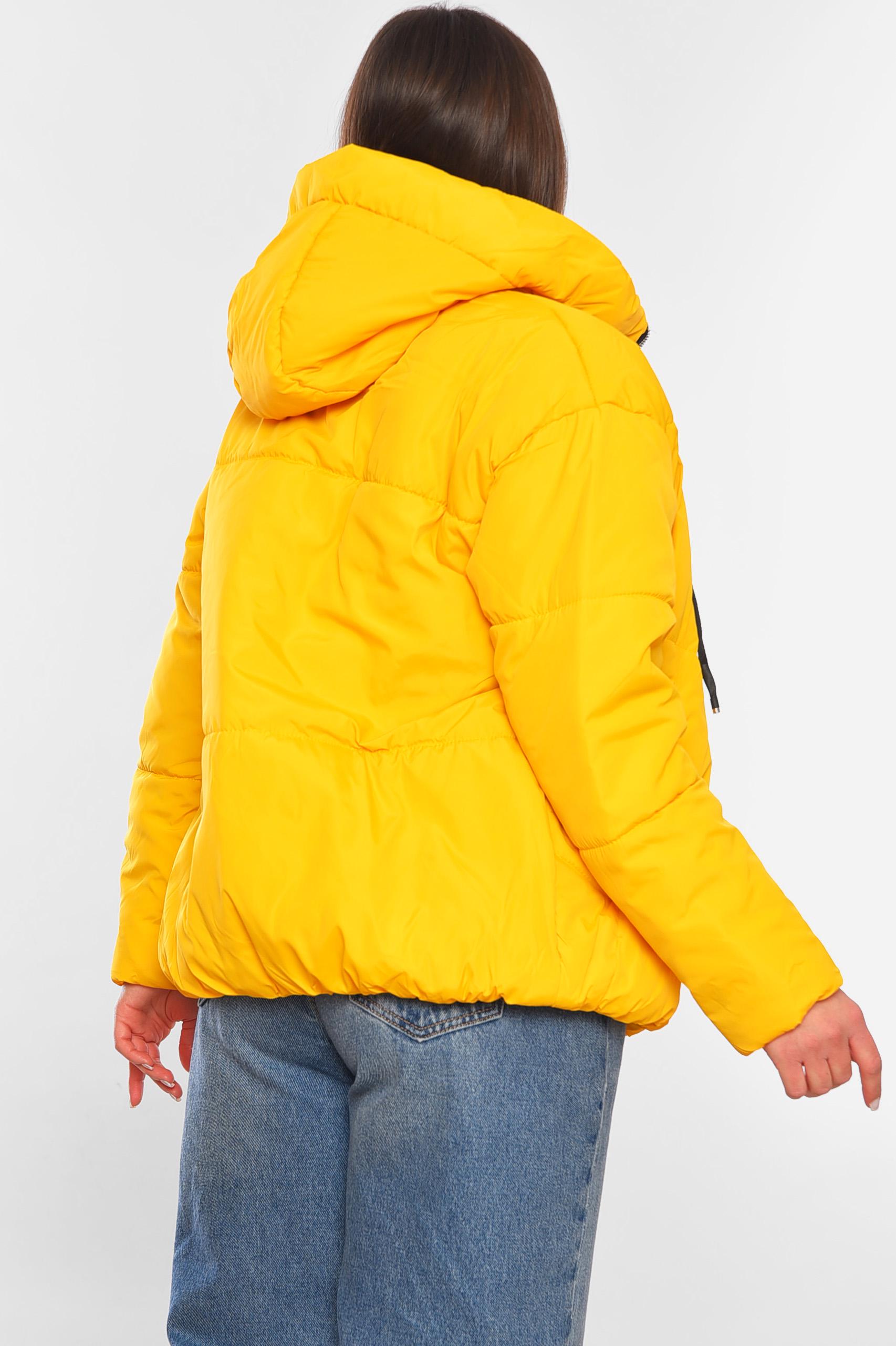 Куртка женская демисезонная р. 42 Желтый (197806) - фото 3 Куртка женская демисезонная р. 42 Желтый (197806) - фото 3