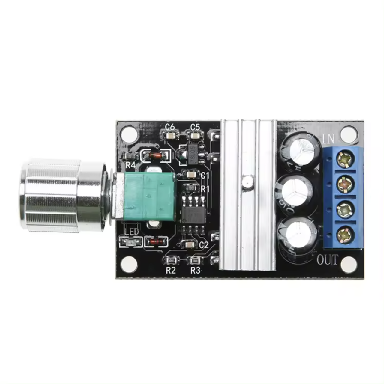 Регулятор оборотов скорости двигателя ШИМ PWM DC 6-28В 3А - фото 3