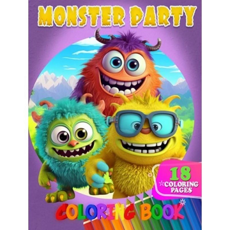Розмальовка для дітей Monster Party формат А4 (А05122406)