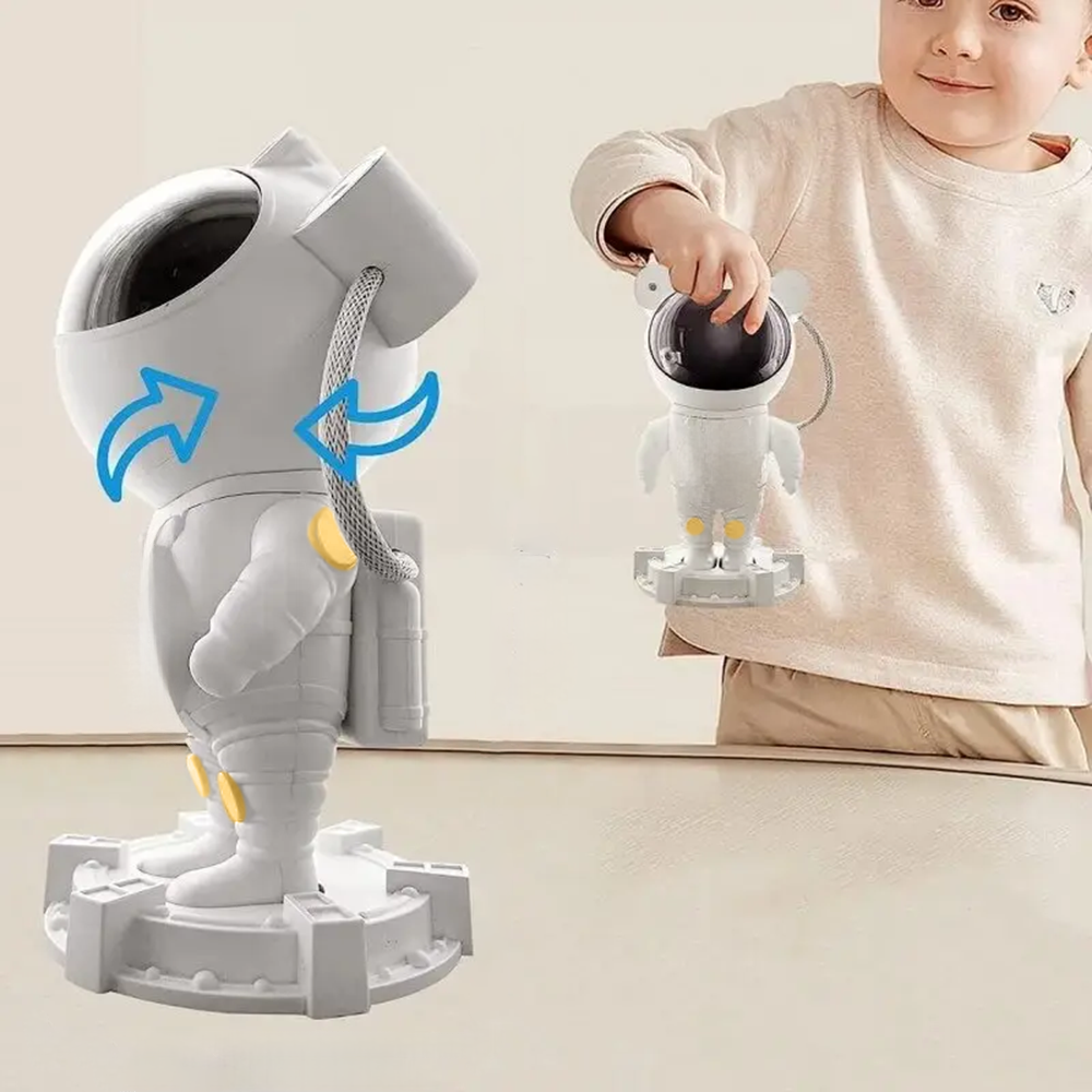 Нічник-проектор зоряного неба Астронавт з пультом ДК та Bluetooth колонкою від USB 8 режимів світіння - фото 10