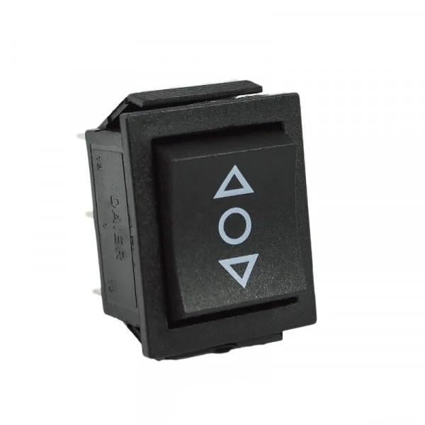 Переключатель одноклавишный опрокидывающий АСКО-УКРЕМ KCD2-203 B/B Черный (LSW20)