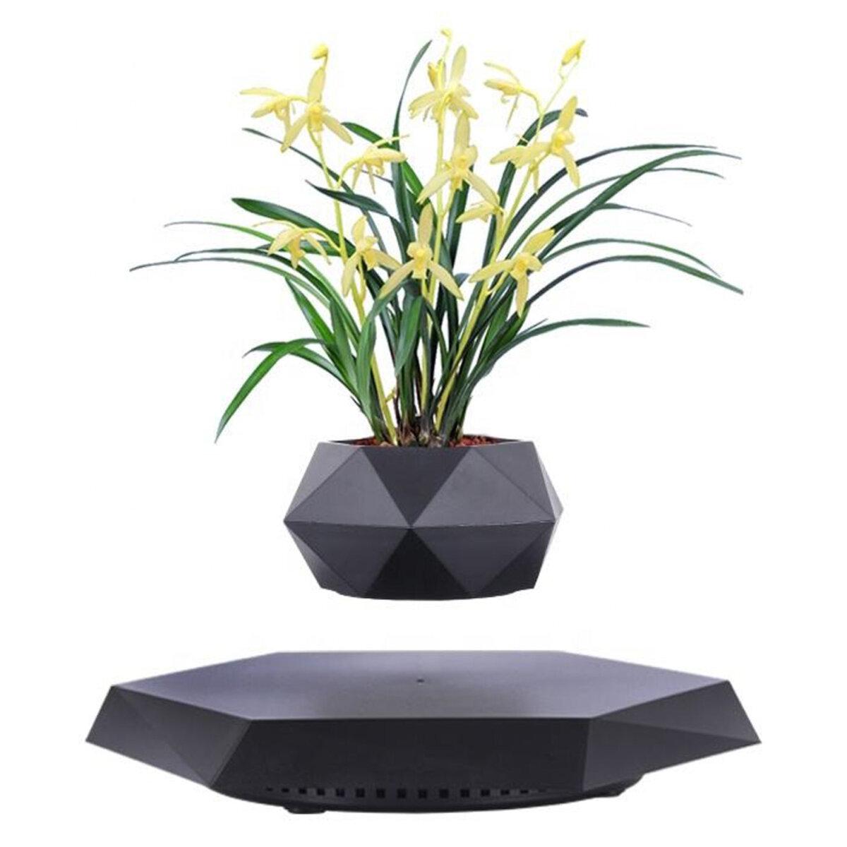 Горщик для рослин левітуючий HCNT M10-PZ1 360° Чорний (30220906)