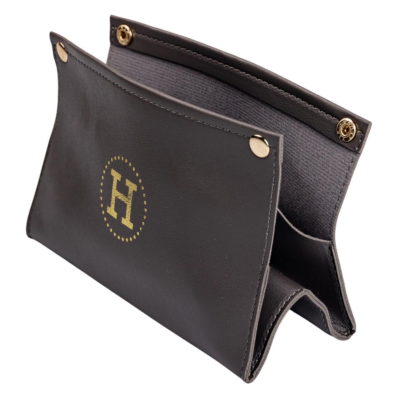 Салфетница из эко кожи 20х7,5х11,5 см Серый (5833)