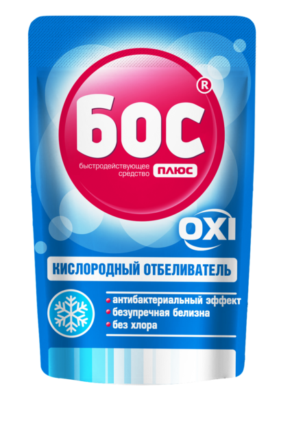 Відбілювач кисневий для білих тканин БОС плюс Oxi 200 г (222) - фото 1