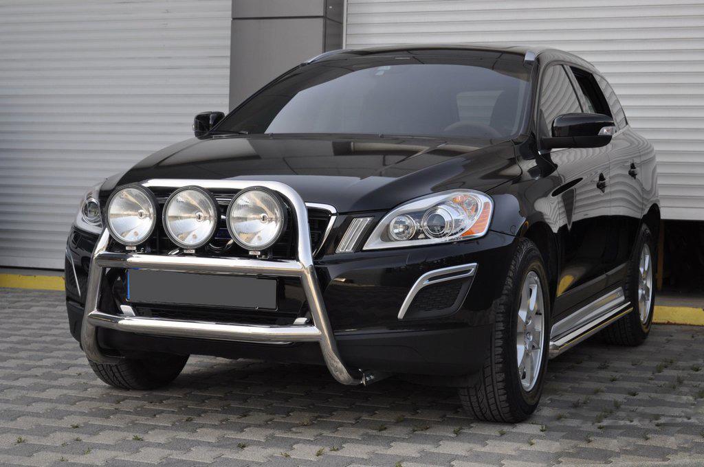 Кенгурятник WT018 CAN для Volvo XC60 2009-2017 гг. нержавеющая сталь Хром