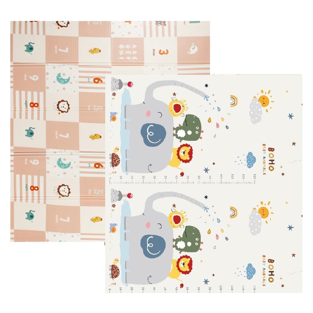 Коврик детский Poppet двусторонний Сказочный слоненок и Клеточки-интересности 200х180x1 см (PP040-200) Коврик детский Poppet двусторонний Сказочный слоненок и Клеточки-интересности 200х180x1 см (PP040-200)