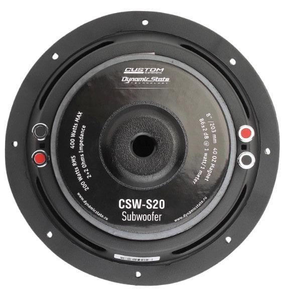 Сабвуфер Dynamic State CUSTOM CSW-S20 - фото 4