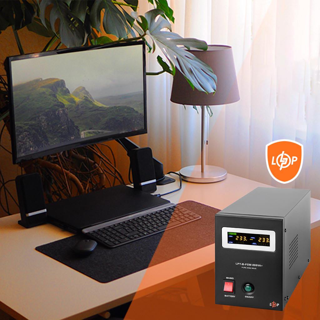 Источник бесперебойного питания LogicPower LPY-B-PSW-800VA+ 560 Вт 5A/15Aс правильной синусоидой 12В - фото 7