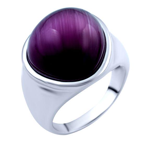 Кольцо серебряное с кошачьим глазом 9,2 ct 7,73 г р. 17,5 (1803110)
