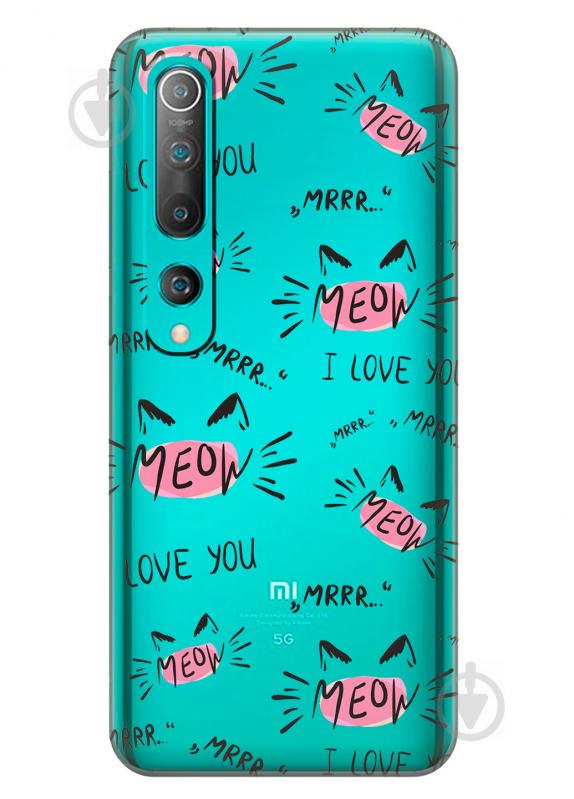 Силиконовый чехол iSwag для Xiaomi Mi 10 Кошачьи мордочки (KS2611) Силиконовый чехол iSwag для Xiaomi Mi 10 Кошачьи мордочки (KS2611)