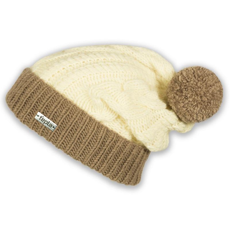 Шапка Tepla Geneva Cream/Сoffee
