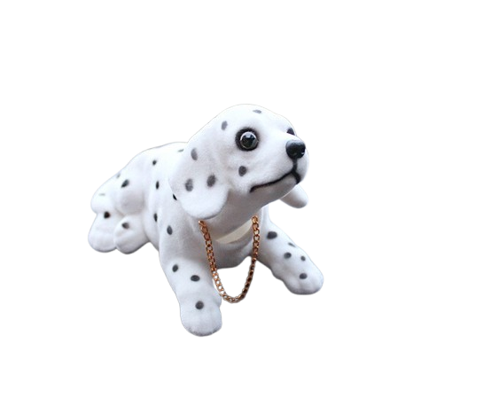 Собака на торпеду в авто з киваючою головою AIWA Далматинець (00804)