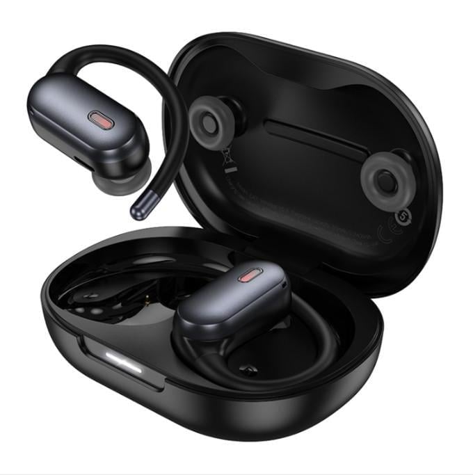 Навушники Bluetooth Hoco EA7 Suerte ANC+ENC open true wireless BT headset Чорний (2818616066)