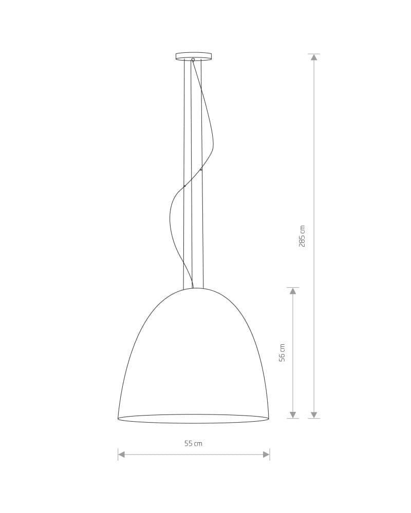 Підвісний світильник Nowodvorski 10320 Egg L E27 5x60W IP20 Bl - фото 2