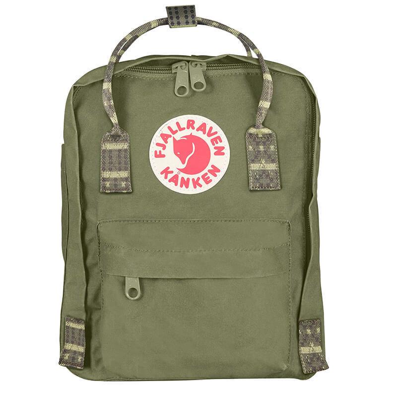 Городской рюкзак Fjallraven Kanken Mini 7 л Green/Folk Pattern (23561.620-913)