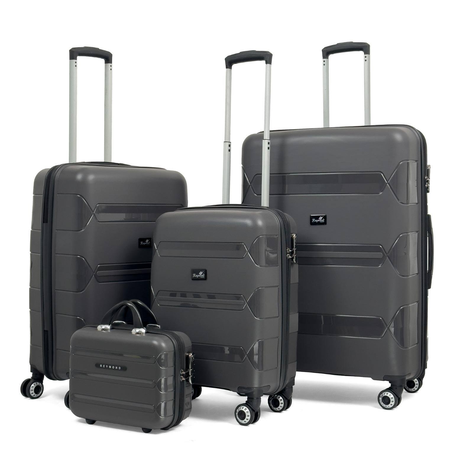 Чемодан Reymond PP002-S полипропилен с расширением на 4-х двойных колесах S 50/10 л - фото 3