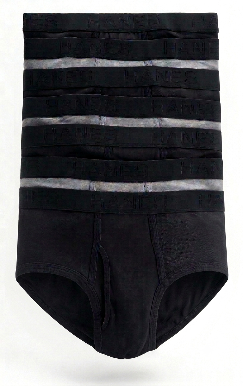 Набор мужских трусов Hanes Ultimate 7 шт. 2XL Черный/Серый (98545)