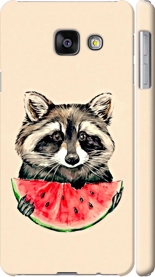 Чехол на Samsung Galaxy A3 (2016) A310F Енотик с арбузом (4605m-159-42517)