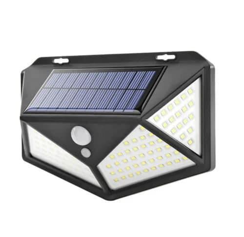 Комплект вуличних настінних ліхтарів Solar HS-8010A 4 шт. 180LED Чорний (8010teh4pcs) - фото 3