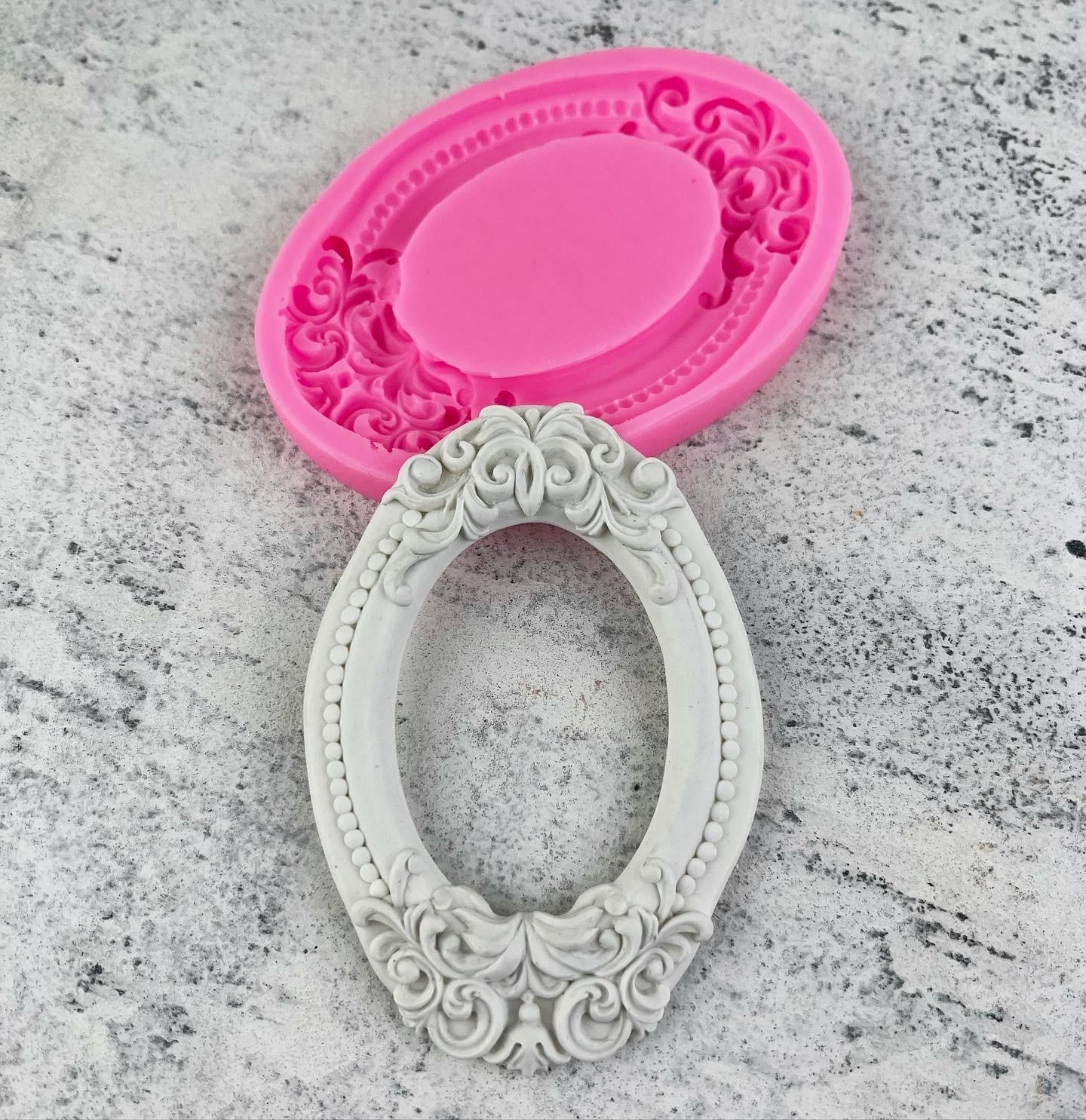 Молд силиконовый Рамка овальная (8873)