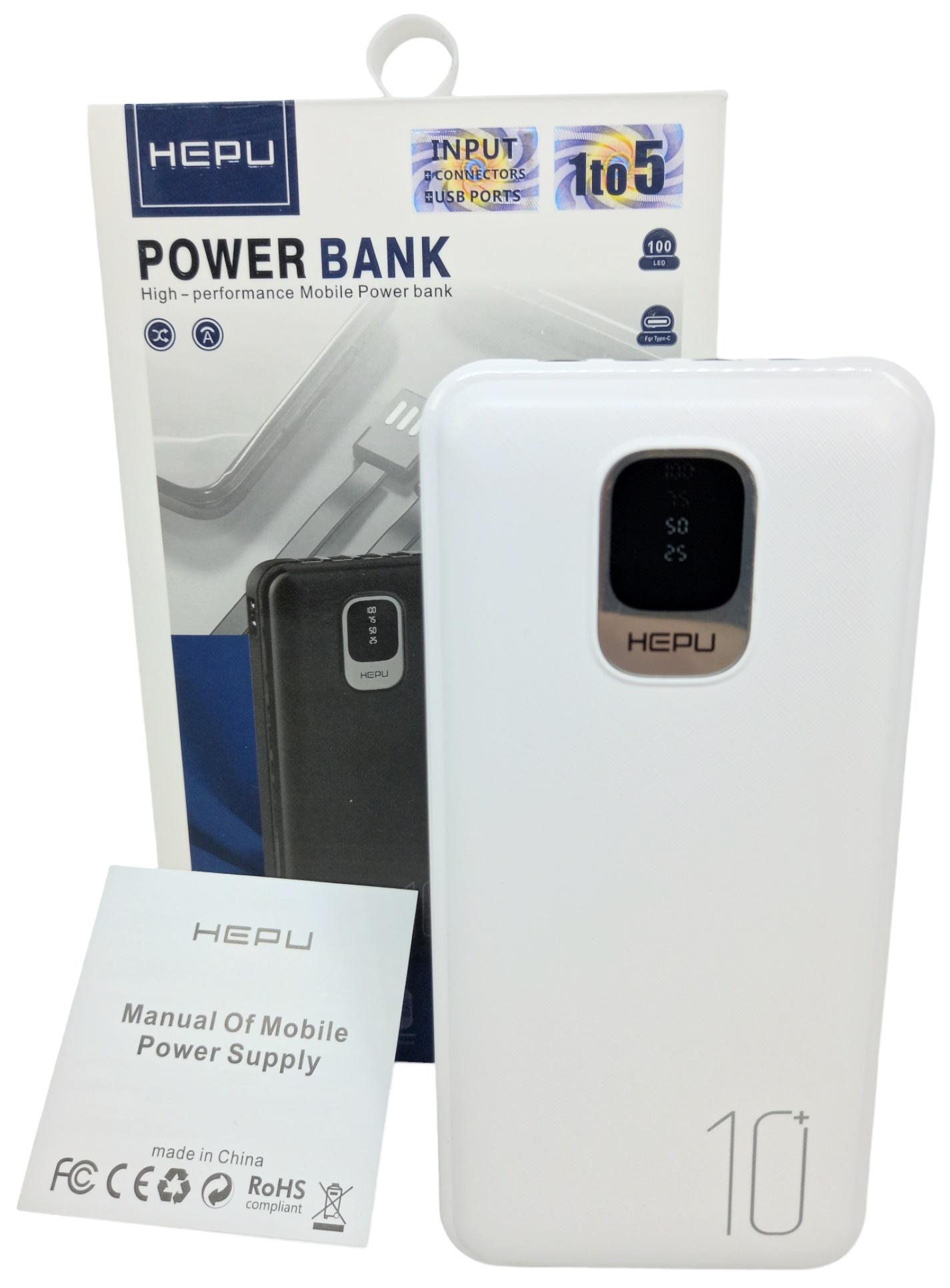 Внешний аккумулятор Hepu Power Bank 10000 mAh 2,1А HP-965