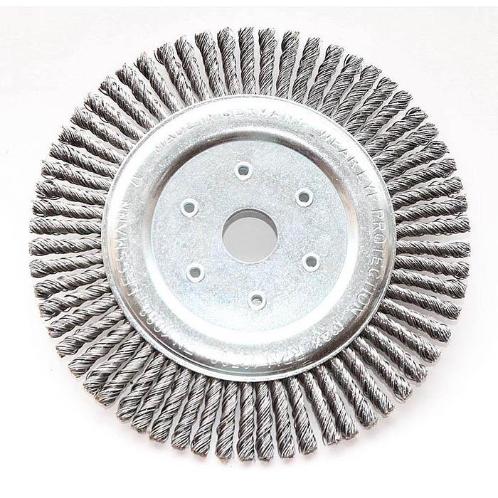 Щетка Lessmann для чистки бетонных швов 300х10х20 мм количество жгутов 64 высокопрочная стальная проволока 0,8 мм 47830010 (13672)