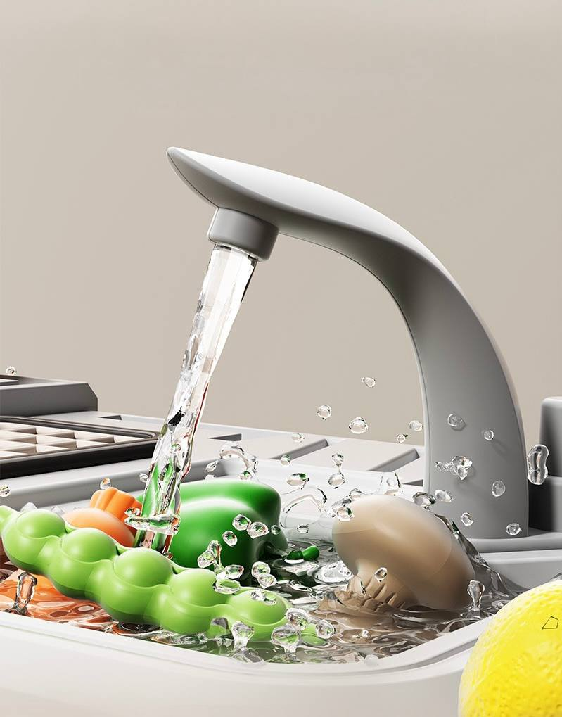 Детская кухня TK Group 928B с водой/паром/светом/звуком 68 предметов Красный (2705727710) - фото 6 Детская кухня TK Group 928B с водой/паром/светом/звуком 68 предметов Красный (2705727710) - фото 6