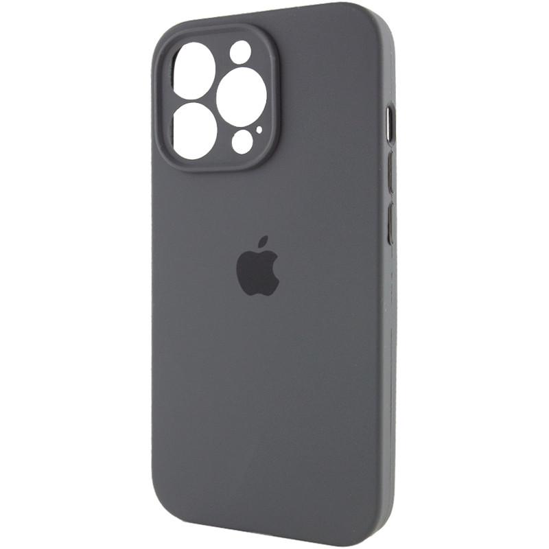 Чохол Silicone Case Full Camera Protective (AA) для Apple iPhone 15 Pro Max (6.7") Сірий | Dark Gray