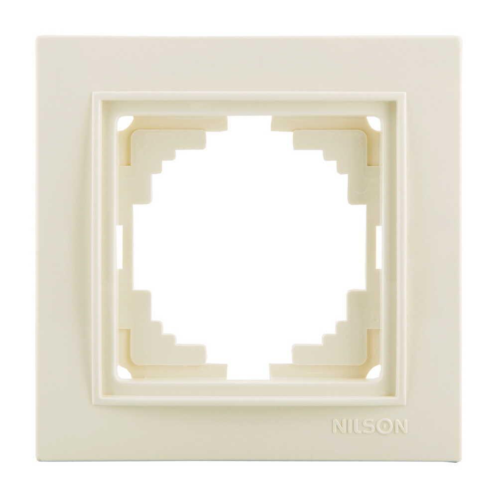 Рамка одноместная Nilson Thor Кремовый (27120091)