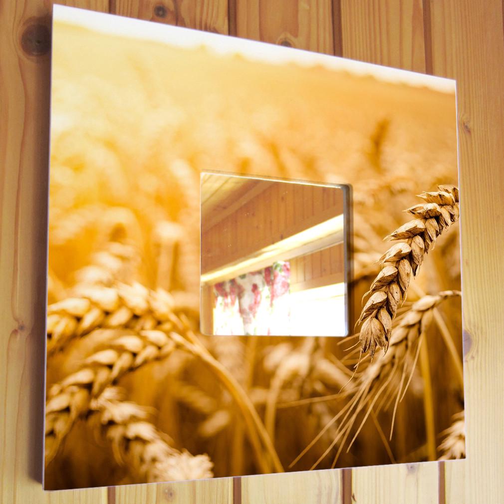 Зеркало декоративное Поле пшеницы 260х260 мм (M00583)