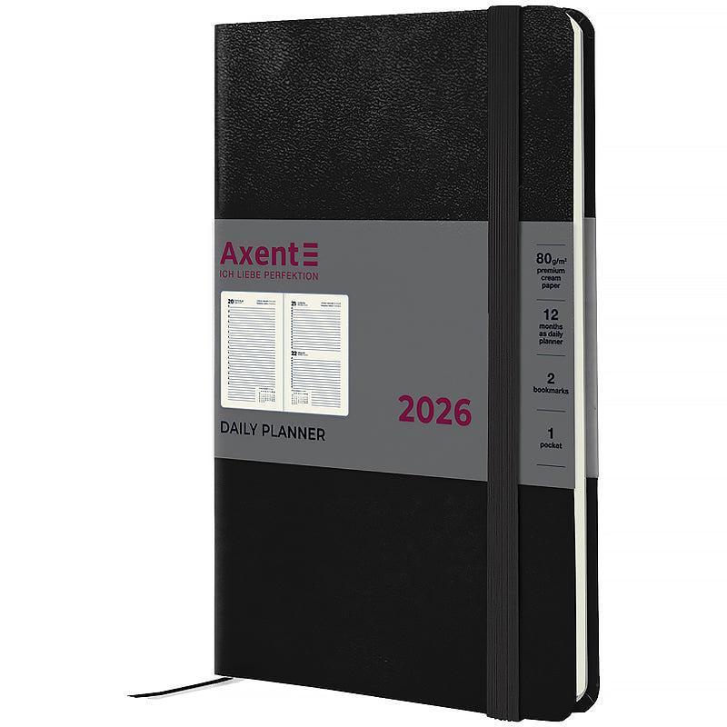 Дневник датированный 2026 Axent Partner Strong 145х210 мм 336 стр. Черный (8819-26-01-A) Дневник датированный 2026 Axent Partner Strong 145х210 мм 336 стр. Черный (8819-26-01-A)