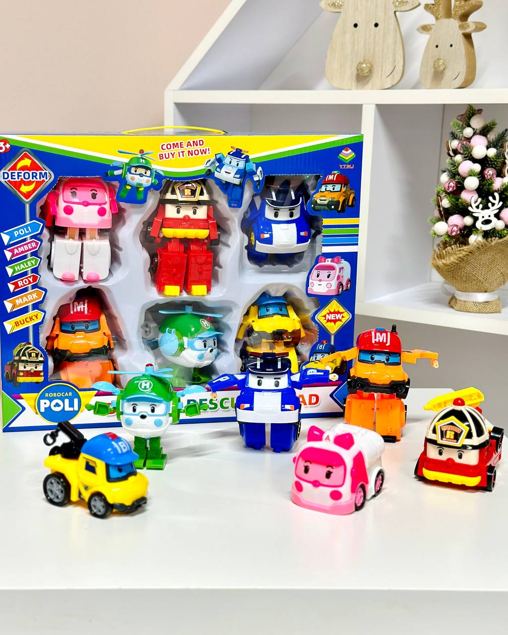 Набір фігурок Fun Game Робокар Полі 6 машинок трансформуються у роботів 335 В трансформери (2429434232) - фото 2 Набір фігурок Fun Game Робокар Полі 6 машинок трансформуються у роботів 335 В трансформери (2429434232) - фото 2