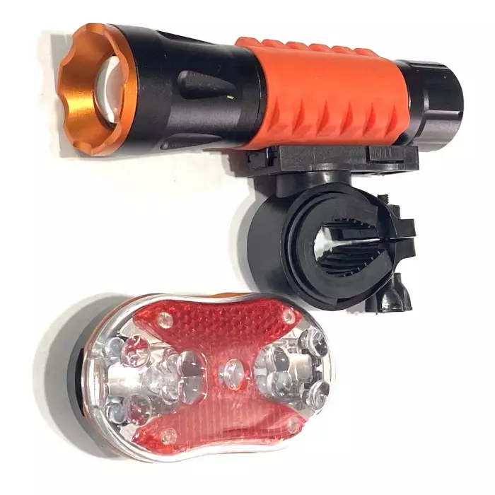 Комплект стоп + фара для велосипеда L12 1+5 діодів (VR-6316)