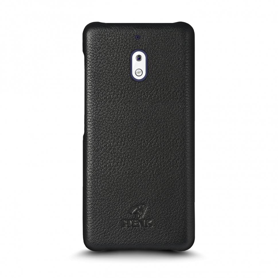 Кожаная накладка Stenk Cover для Nokia 2 V Черная (69331)