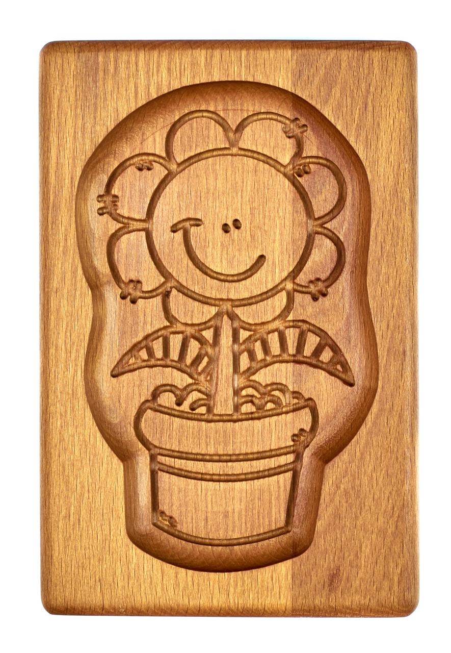 Форма для пряника Цветок в горшке 10,5х16х2 см (4891)