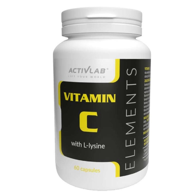 Витамин C для спорта Activlab Vitamin C with L-Lysine 60 Caps