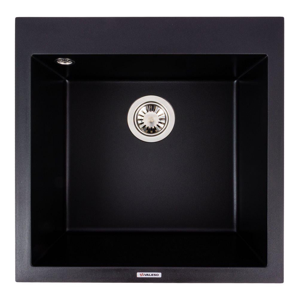 Мийка гранітна Valeso 5050 GALAX/змішувач Q411MB/сифон (000051065) - фото 3 Мийка гранітна Valeso 5050 GALAX/змішувач Q411MB/сифон (000051065) - фото 3