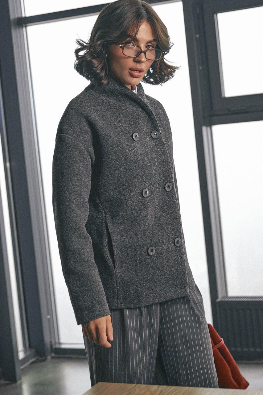 Пальто женское Seventeen S-M Графитовый (2500677768) - фото 5 Пальто женское Seventeen S-M Графитовый (2500677768) - фото 5