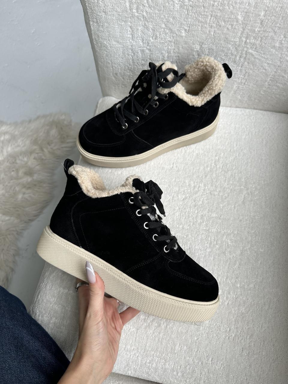 Кросівки жіночі It ts DD7603-2 замшеві р. 36 Чорний (80090)