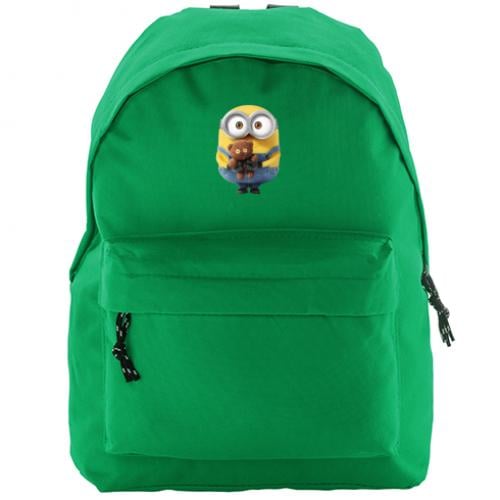 Городской рюкзак Compact Миньон с мишкой 14 л Зеленый (16024223-10-39466) Городской рюкзак Compact Миньон с мишкой 14 л Зеленый (16024223-10-39466)
