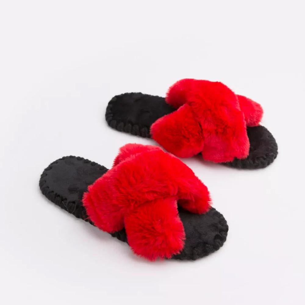 Тапки домашние женские FAMILY Иксики р. 40/41 Красный