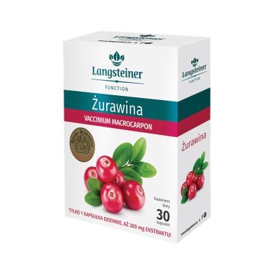 Добавка диетическая Langsteiner Клюква от цистита 30 капсул