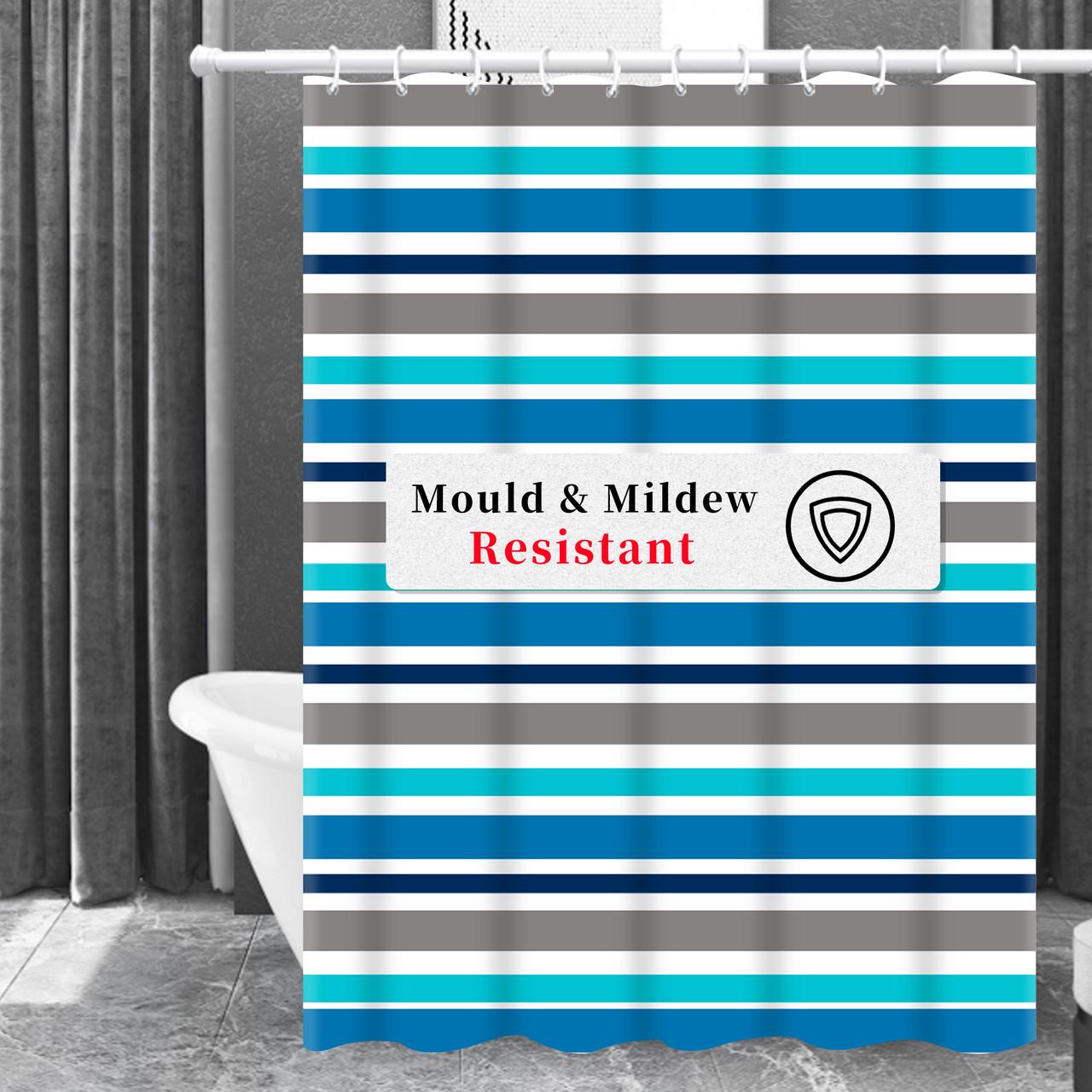 Шторка для ванной комнаты Bathlux водонепроницаемая с кольцами 180x180 см (1858162092) - фото 4 Шторка для ванной комнаты Bathlux водонепроницаемая с кольцами 180x180 см (1858162092) - фото 4