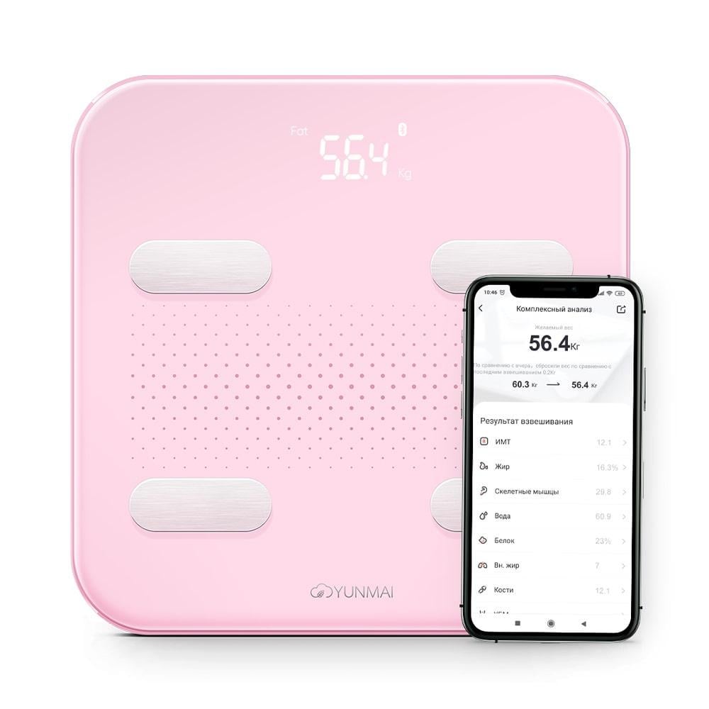 Ваги підлогові смарт Yunmai S Smart Scale M1805CH-PNK Pink - фото 4