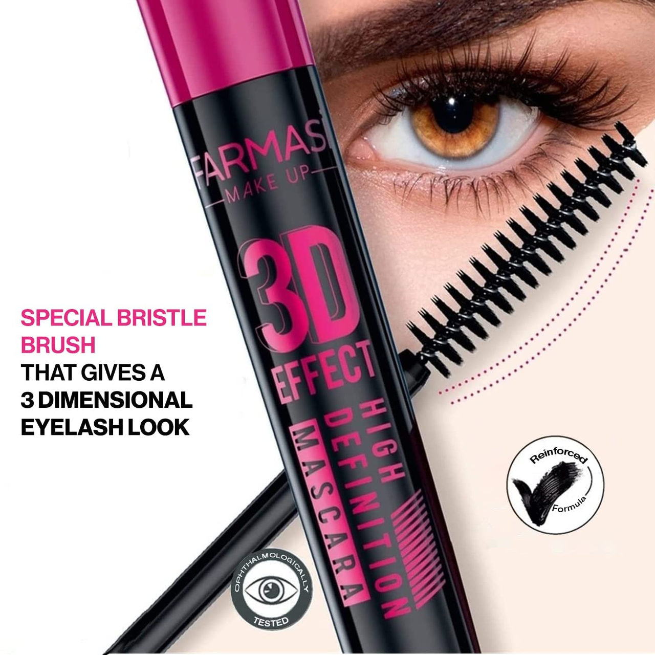 Туш для вій 3D Effect Mascara Farmasi 10 мл - фото 2