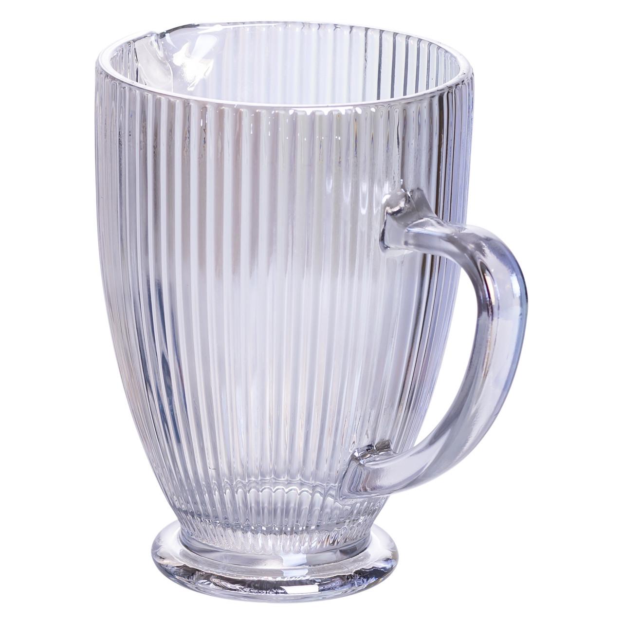 Кувшин стеклянный фигурный ребристый 1,2 л (HP7118RB) - фото 3 Кувшин стеклянный фигурный ребристый 1,2 л (HP7118RB) - фото 3