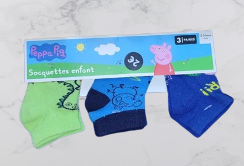 Набір шкарпеток бавовняні Peppa Pig 19-22 см 3 шт. (99165347)