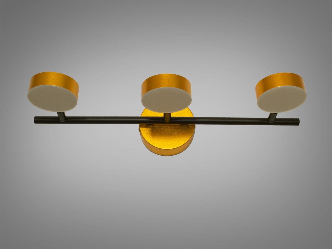 Подсветка для зеркал и картин 051-3-LS 9W Золотой (1859444770)