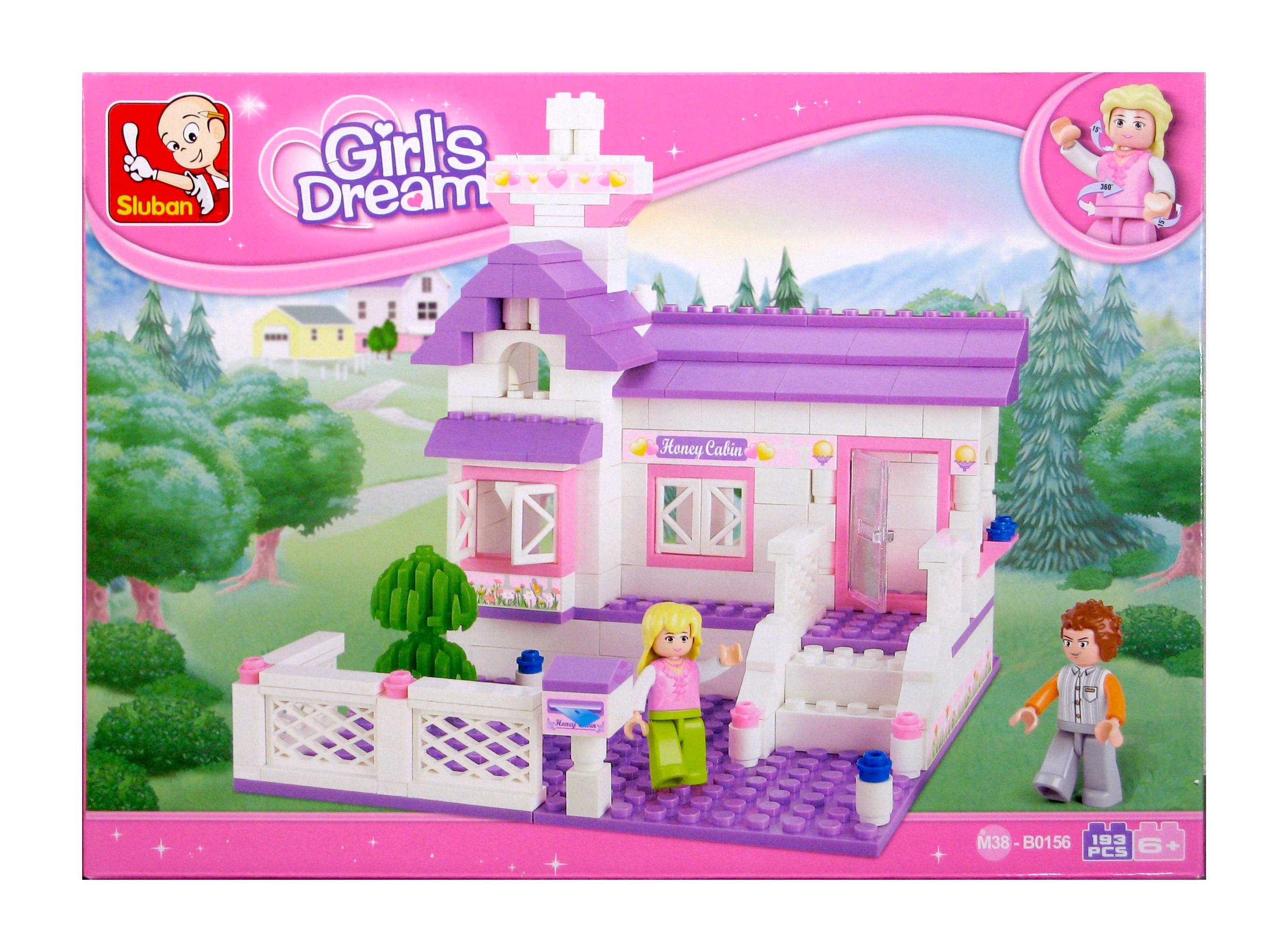 Конструктор Sluban M38-B0156 Розовая мечта Дачный домик 193 детали 2 фигурки (M38-B0156)